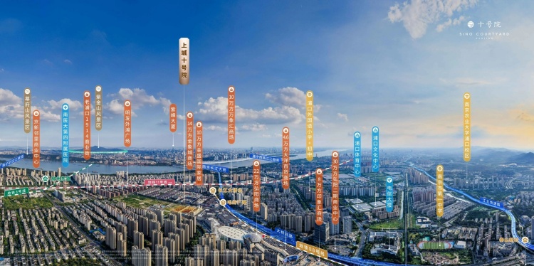 上城十号院区位图