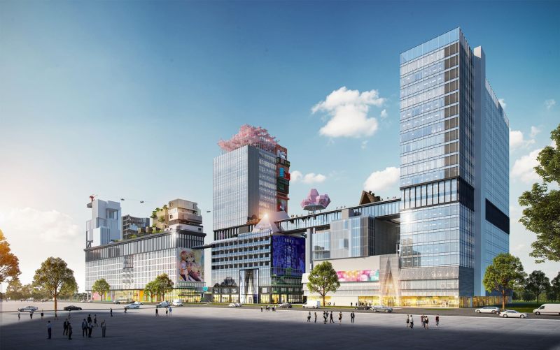 赛博天空之城2077楼盘图片