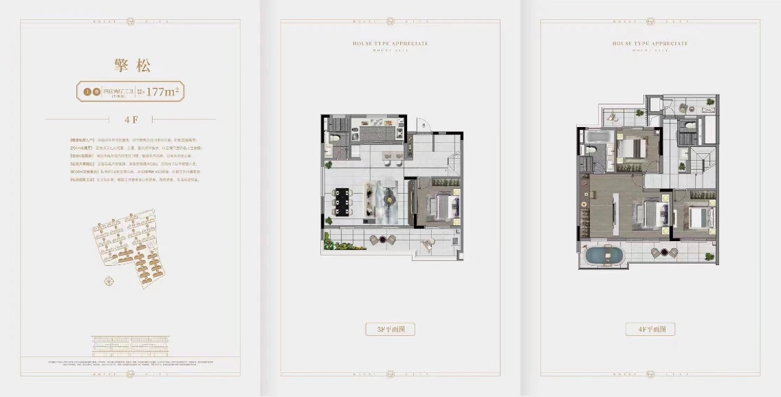  4室0厅3卫 177㎡户型图