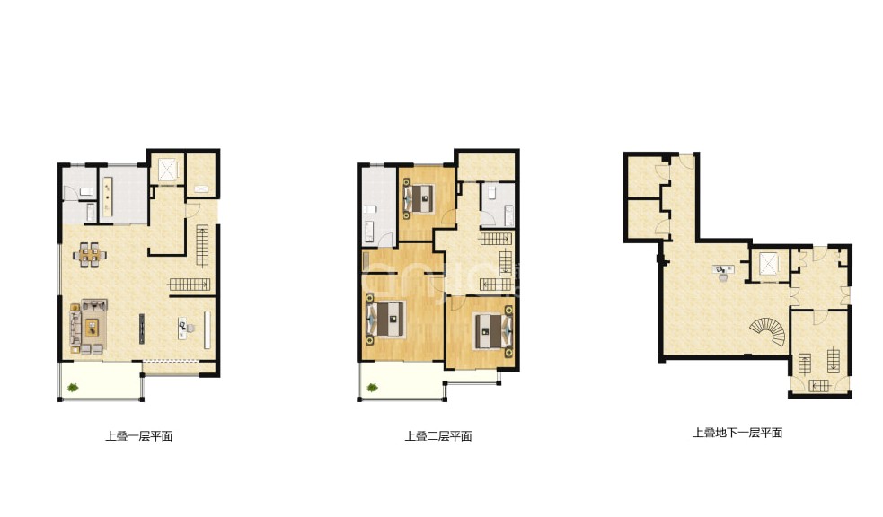  4室2厅3卫 236㎡户型图