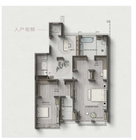  4室3厅5卫 303㎡户型图