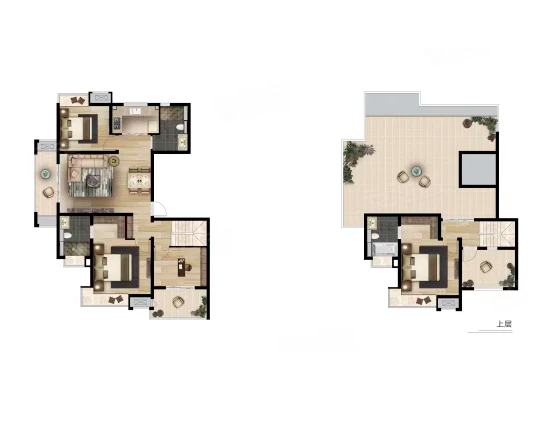  4室2厅2卫 143㎡户型图