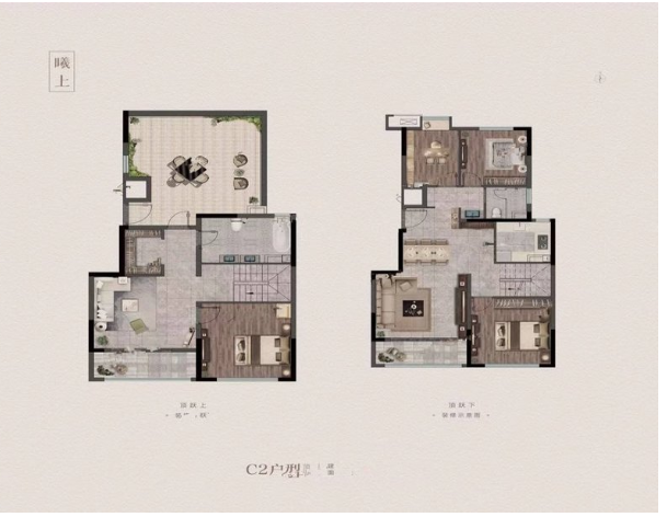  4室3厅2卫 170㎡户型图