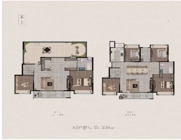 6室4厅3卫 239㎡户型图