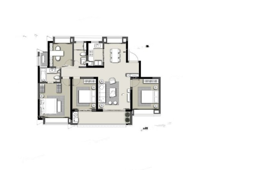  4室2厅2卫 143㎡户型图