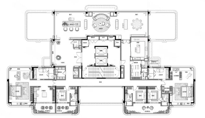  6室4厅7卫 571㎡户型图