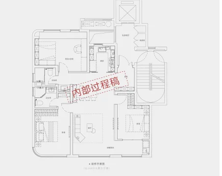  3室2厅2卫 110㎡户型图