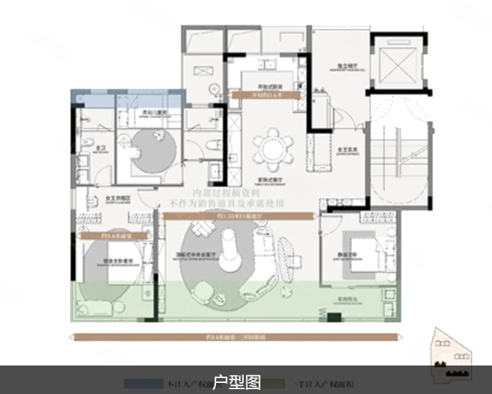  3室2厅2卫 139㎡户型图