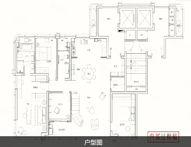  4室2厅2卫 166㎡户型图