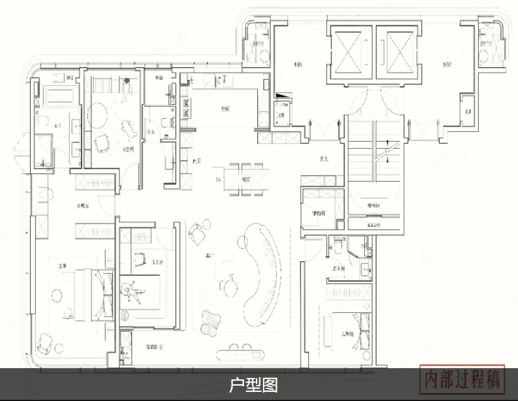  4室2厅3卫 139㎡户型图