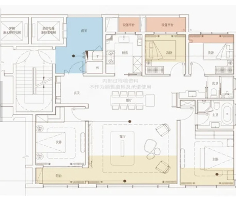  4室2厅2卫 146㎡户型图