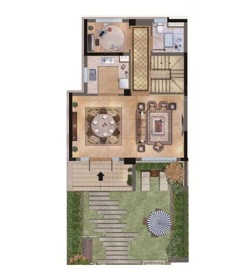  3室2厅2卫 130㎡户型图