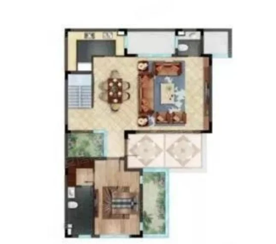  4室2厅3卫 230㎡户型图