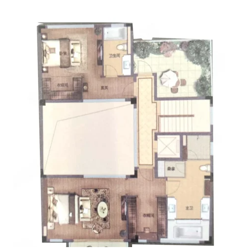  5室3厅4卫 417㎡户型图