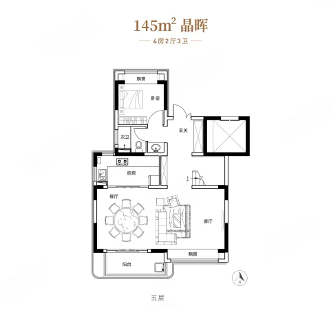  0室0厅0卫 145㎡户型图