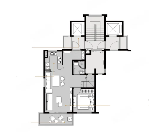  4室2厅2卫 131㎡户型图