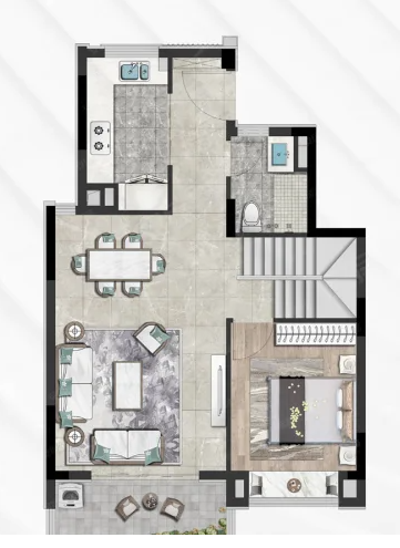  4室2厅2卫 133㎡户型图