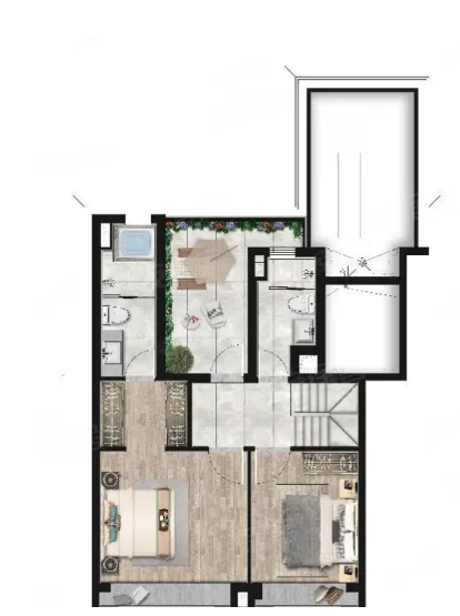  4室2厅2卫 145㎡户型图