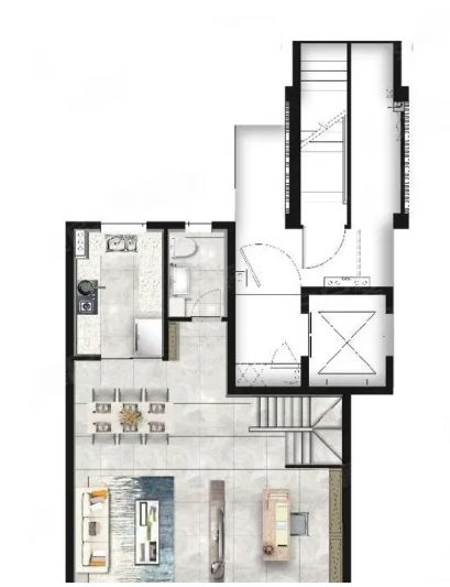  4室2厅2卫 155㎡户型图