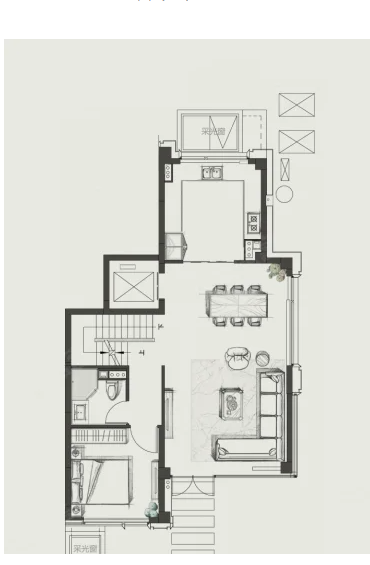  4室2厅2卫 175㎡户型图