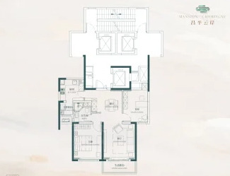  2室2厅1卫 103㎡户型图