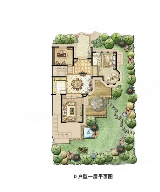 独栋别墅， 590平米 售罄 0室0厅0卫 590㎡户型图
