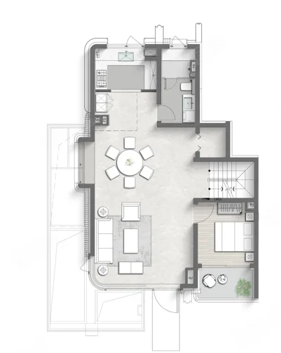  4室2厅2卫 160㎡户型图