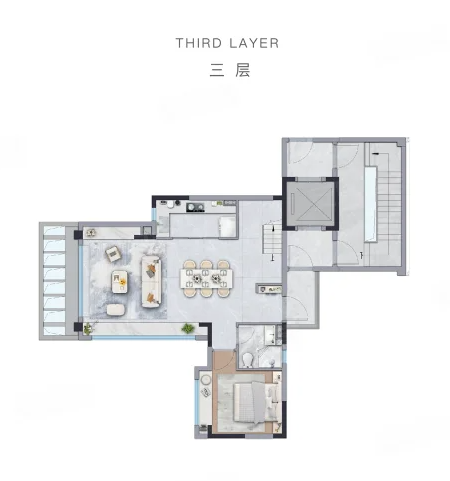  4室2厅3卫 150㎡户型图