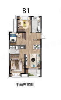  3室2厅1卫 85㎡户型图