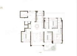  4室2厅2卫 143㎡户型图