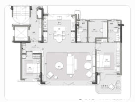  4室2厅2卫 139㎡户型图